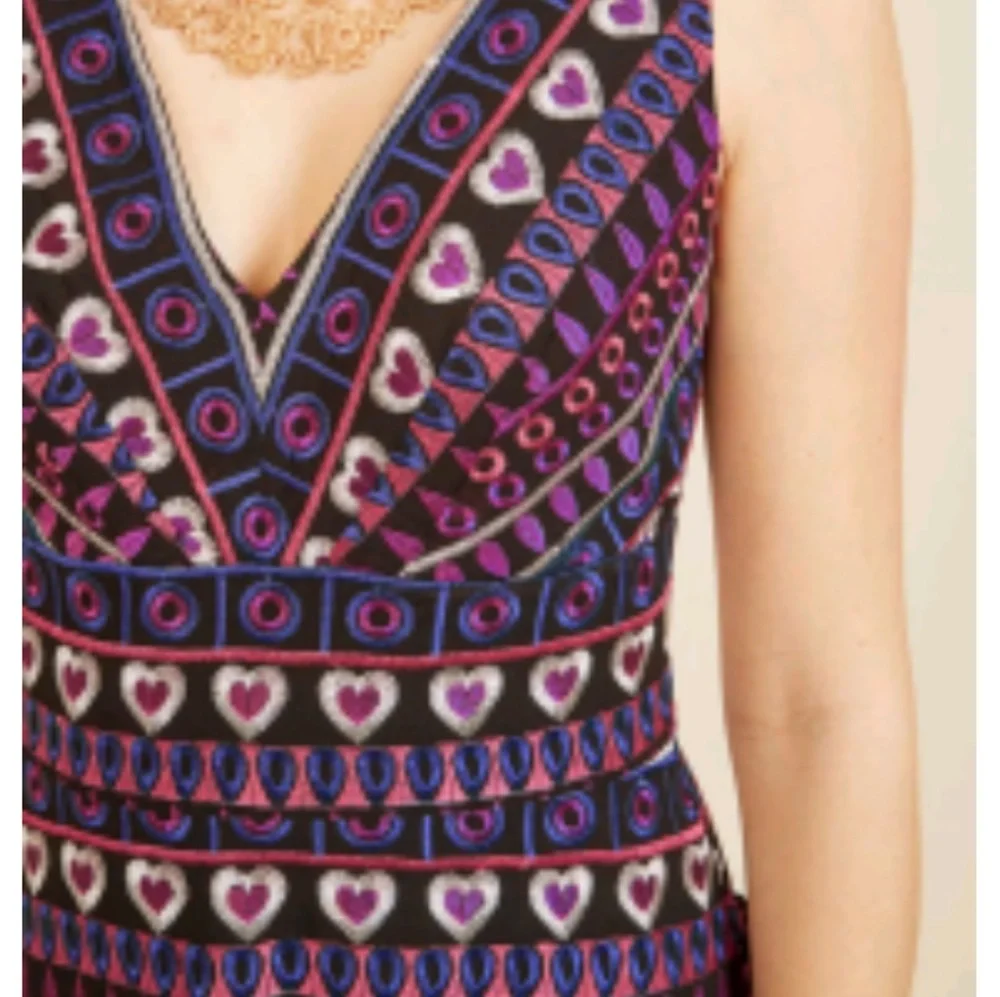 Anna Sui jubilant reunion a-line designer dress NWT SZ 6 - Picture 5 of 9